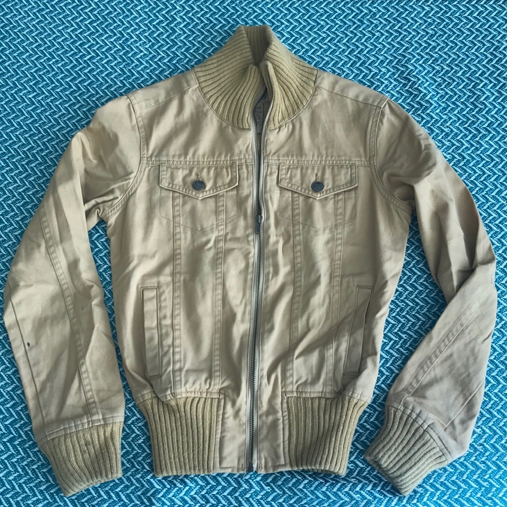 Split - khaki canvas jacket